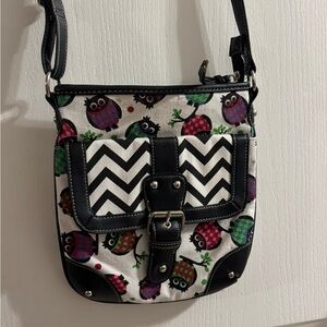 Target Multicolor Owl Print Crossbody Bag